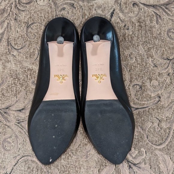 Like NEW PRADA 3.5" Open Toe Heels - Picture 5 of 7